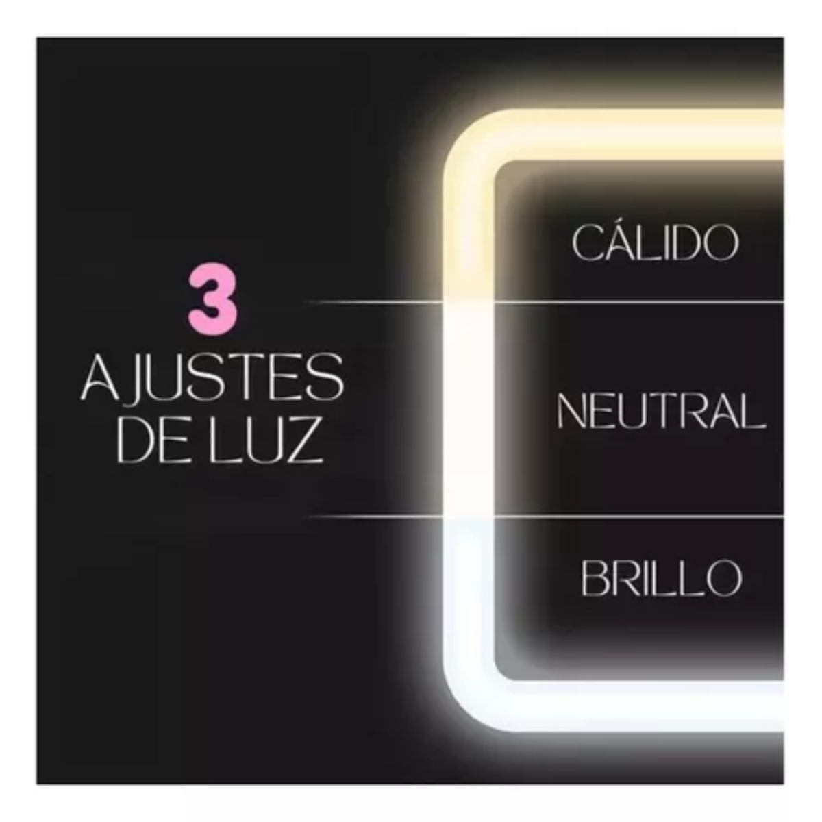 Vista 4 de Cosmetiquera Con Espejo Led